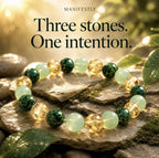 Manifestly Abundance Bracelet on a sunlit stone